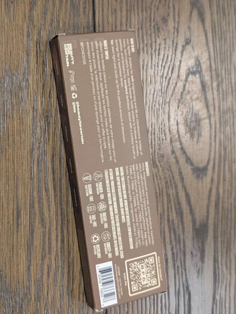 Beauty For Certain Soft to Sculpted Contour Palette NEW in Box